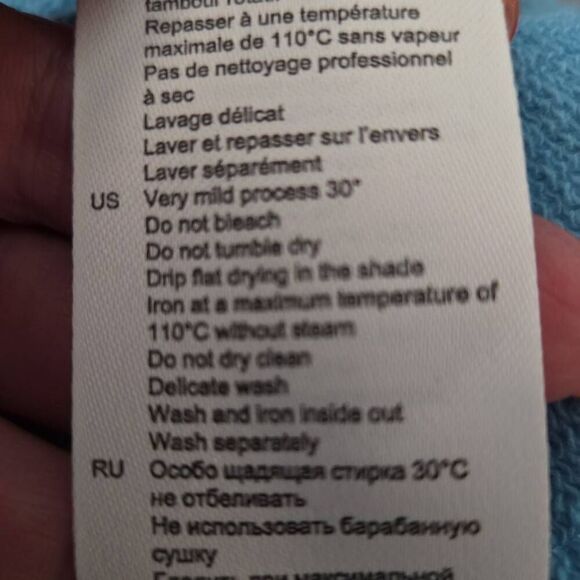 Sandro Pullover BunnieHoodie Bleu Clair XXLarge - Picture 5 of 8